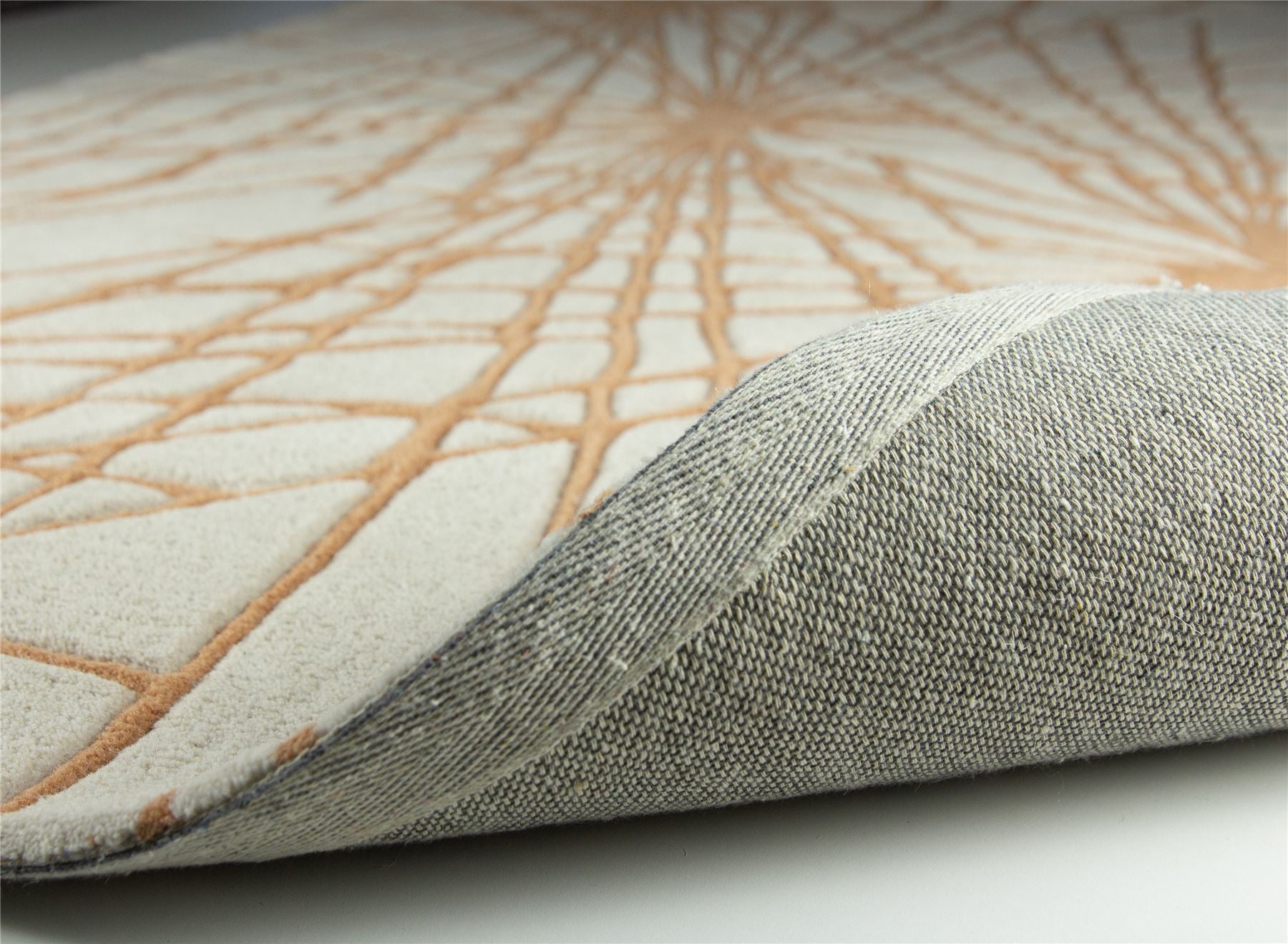 Aura Starburst Natural / Orange Rug