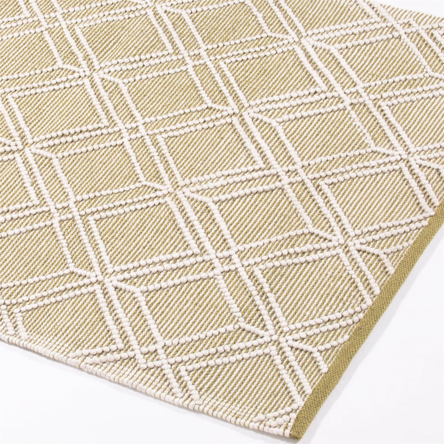 Blenheim Diamond 100% Pet 120x170cm Olive Rug