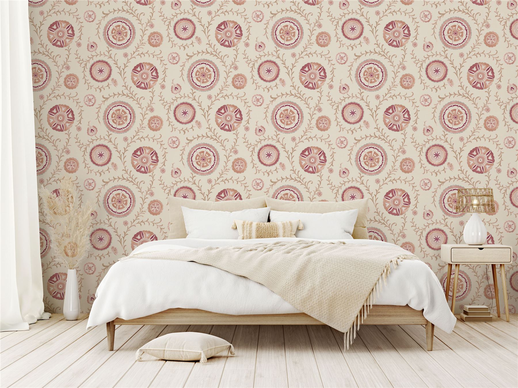 Nahlia Trail Warm Spice Wallpaper