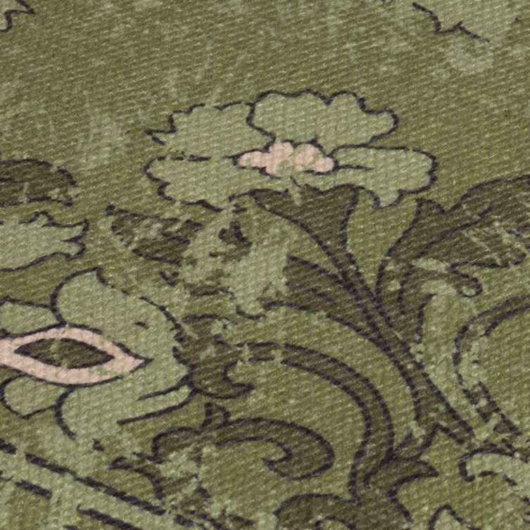 Kew Antique Printed 160x230cm Olive Rug with Tassel