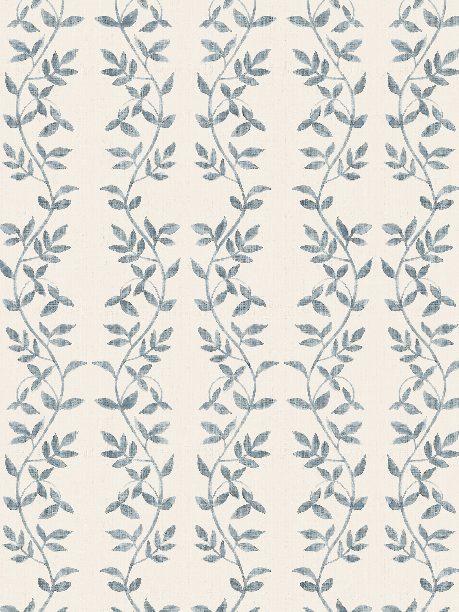 Botanic Vines Slate Blue Fabric - Esselle Home