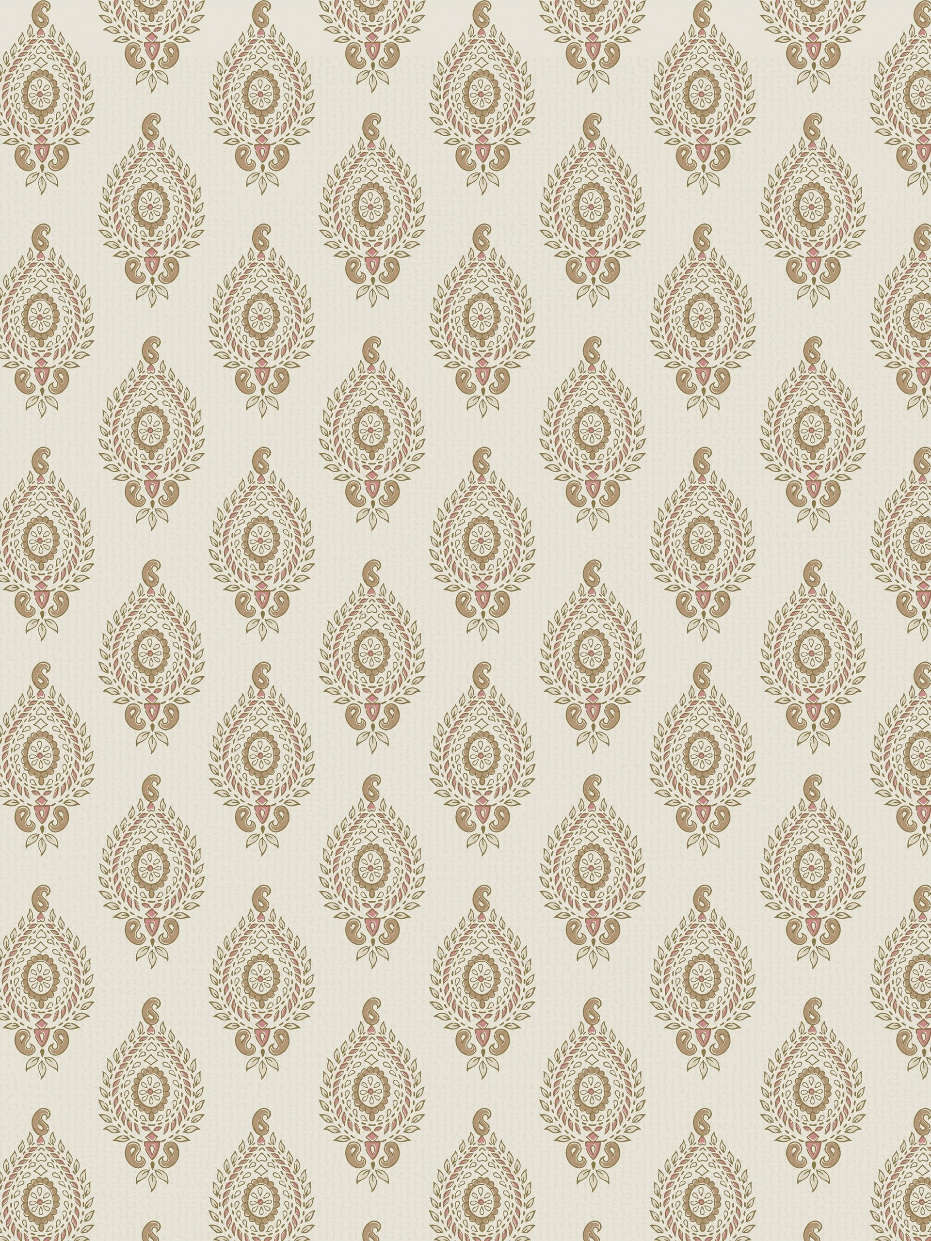 Naya Motif Neutral/Rose Fabric - Esselle Home