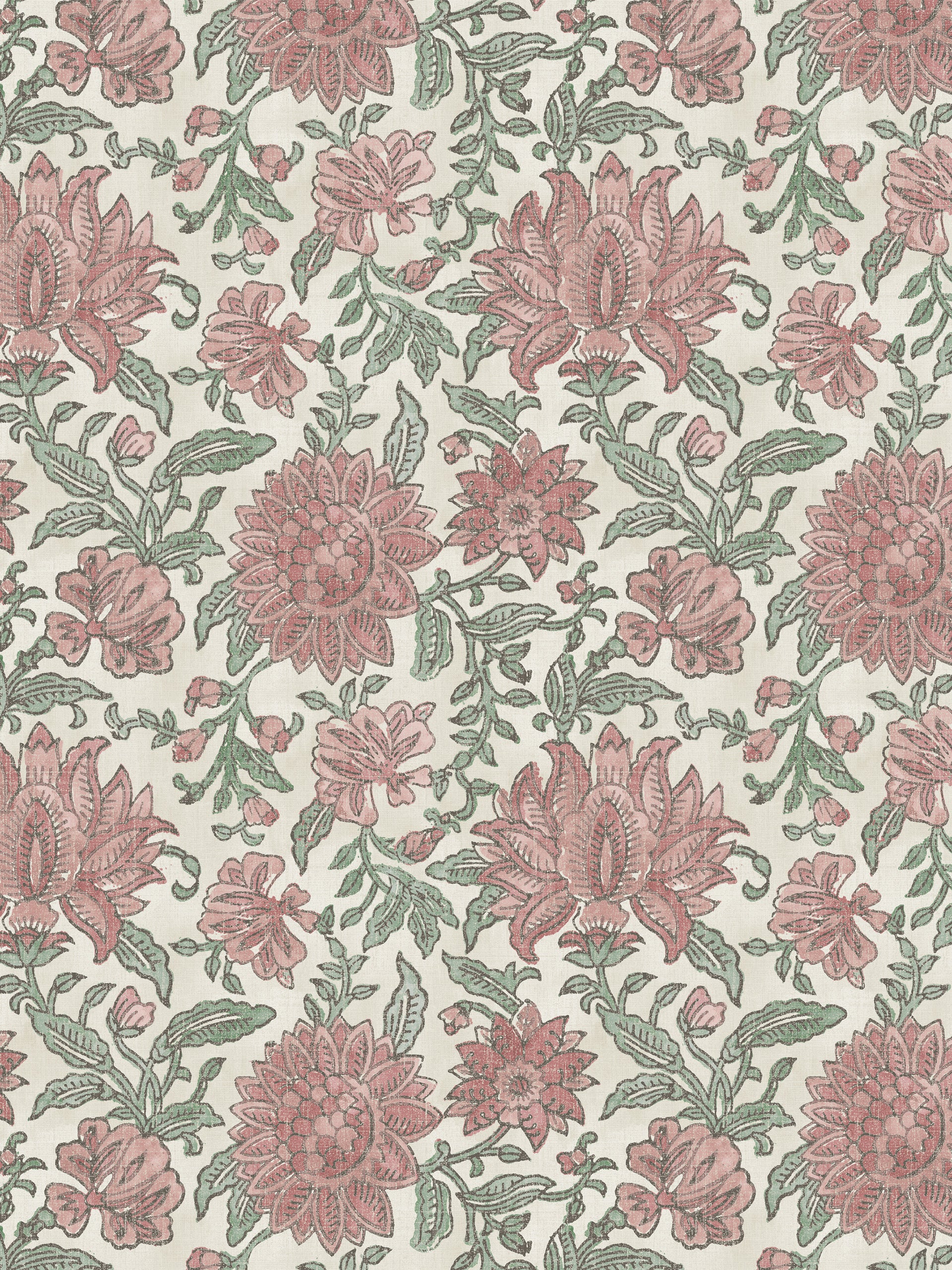Nima Floral Rose/Sage Fabric