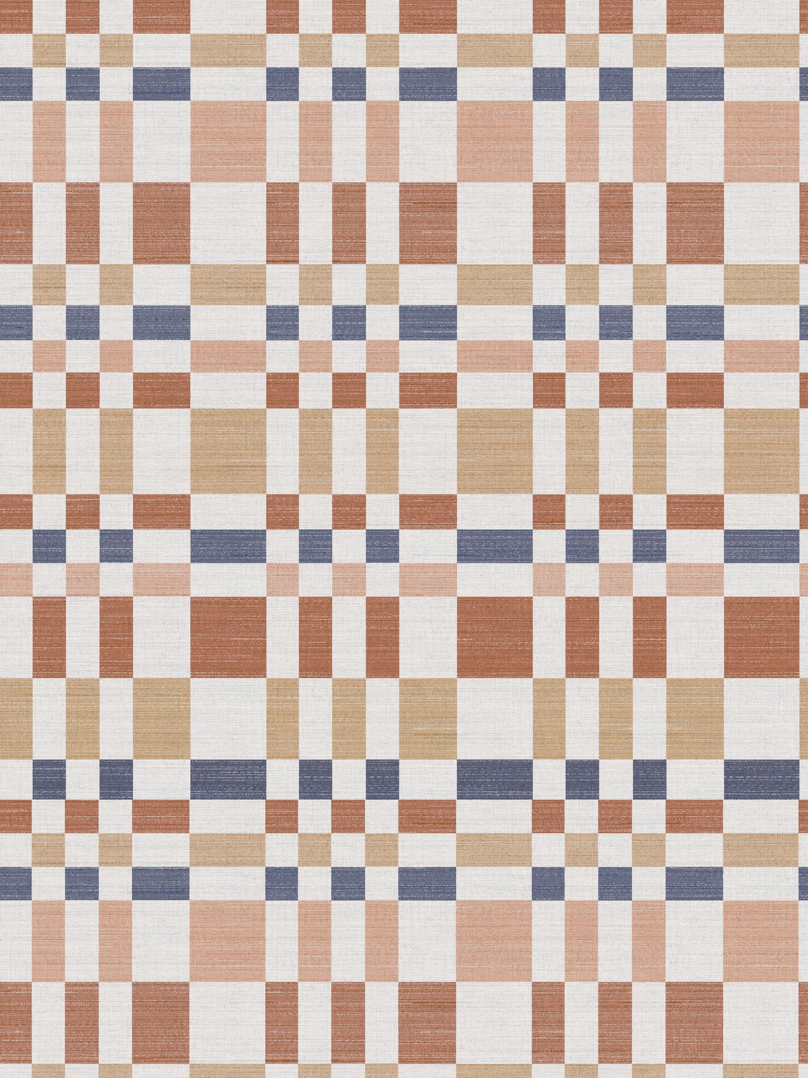 Bergan Terracotta / Denim Wallpaper - Esselle Home