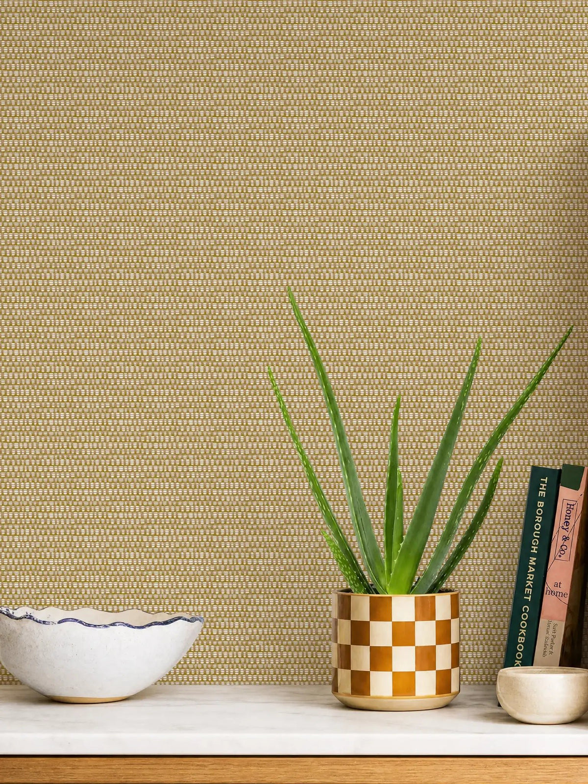 Duxton Ochre Wallpaper - Esselle Home