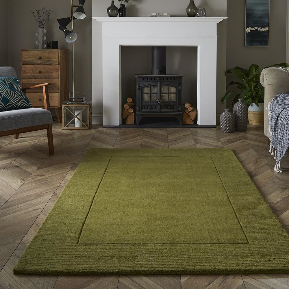 Esme Wool Olive Rug 160x230cm (Bale 174)
