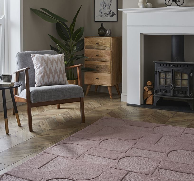 Arabella Wool 160x230cm Mauve Rug