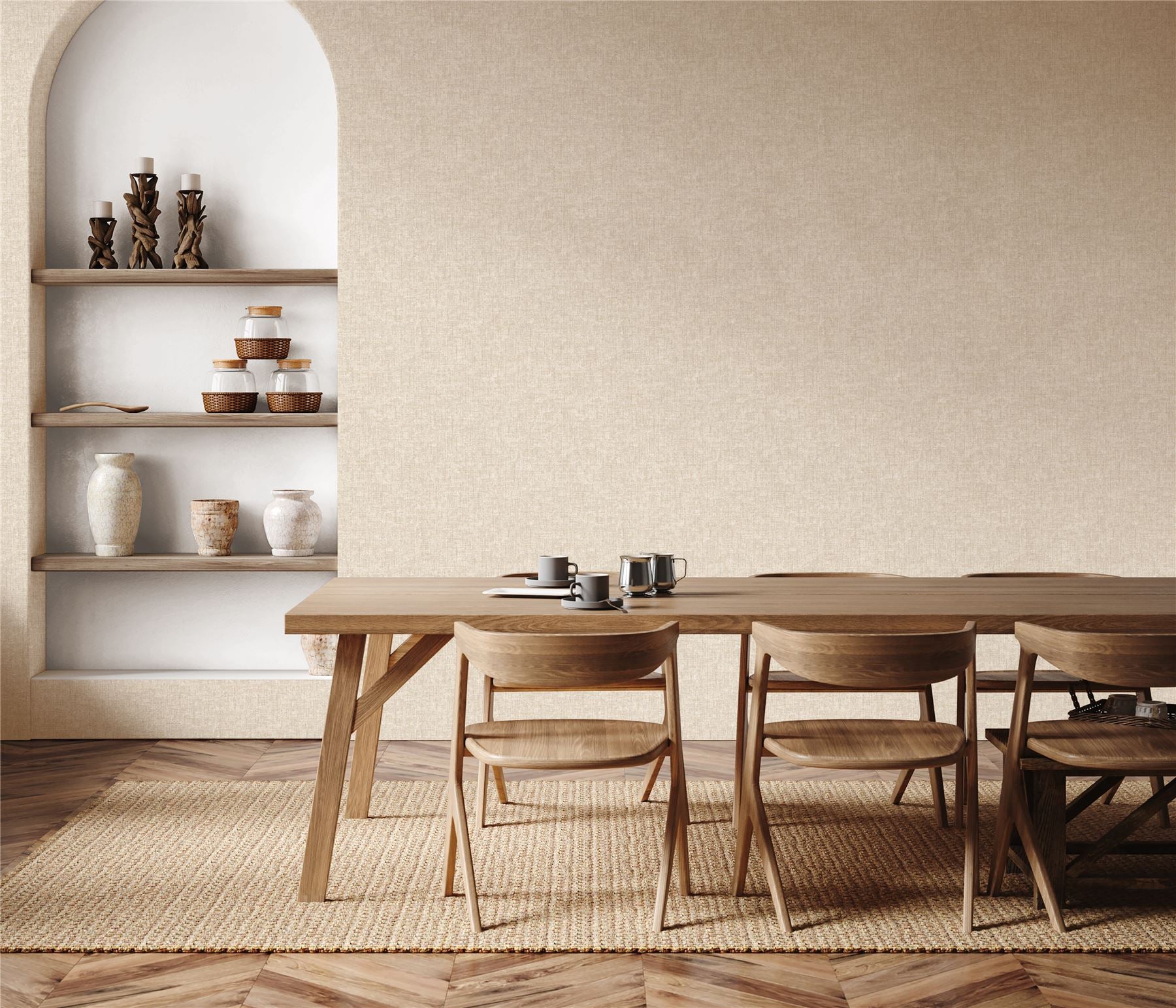Artisan Weave Stone Wallpaper - Esselle Home
