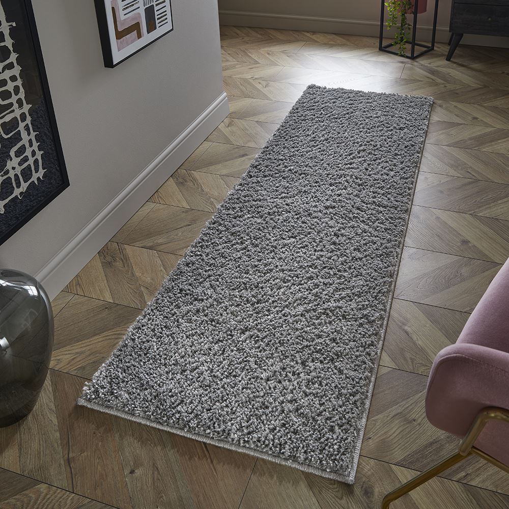 Larissa Shaggy 67x200cm Ghost Grey Runner