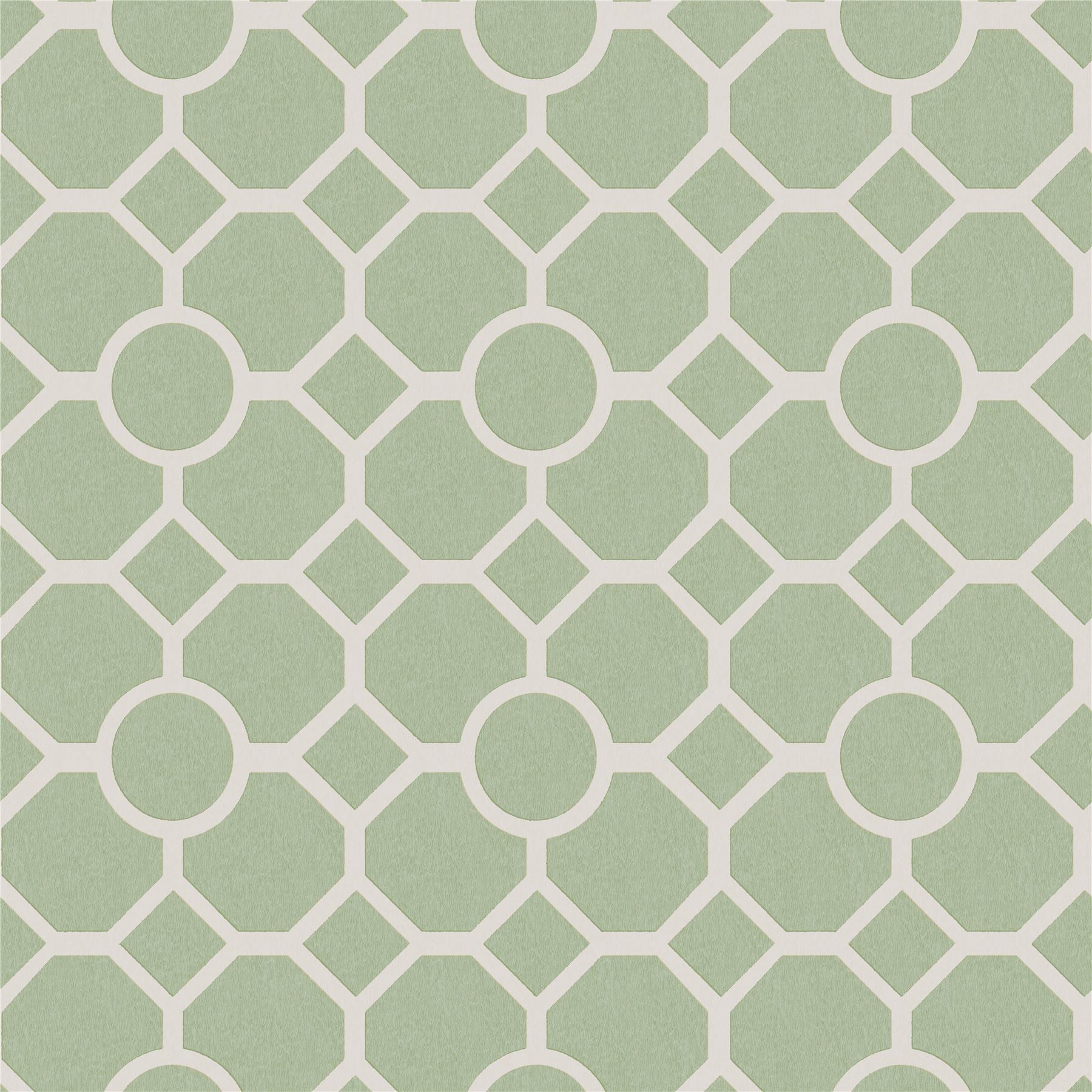 RHS Lattice Fretwork Sage Wallpaper