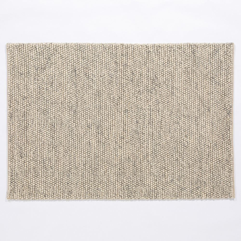 Delilah Wool Pebble Mottled Cream Rug 160x230cm (Bale 195)