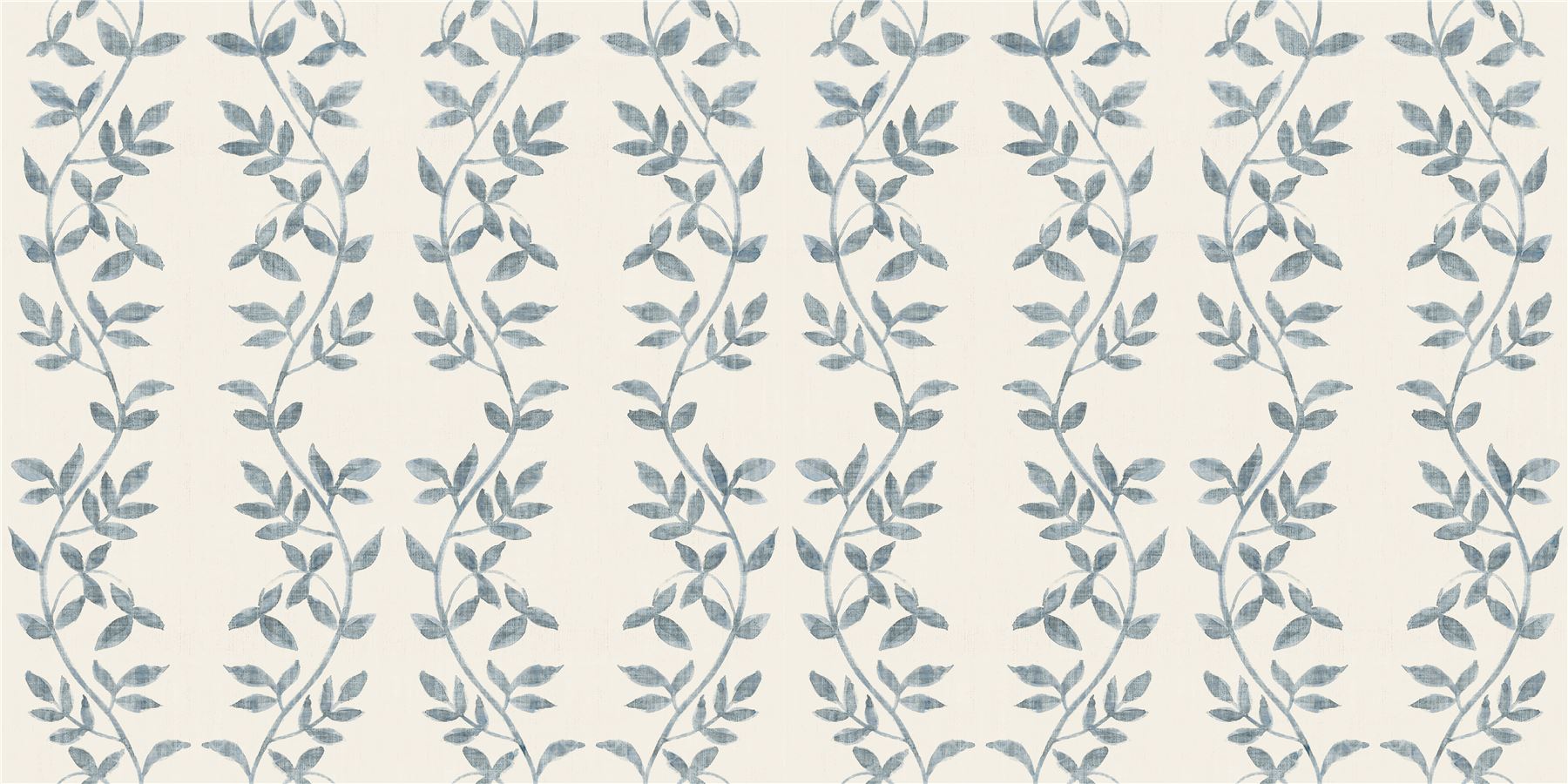 Botanic Vines Slate Blue Curtain