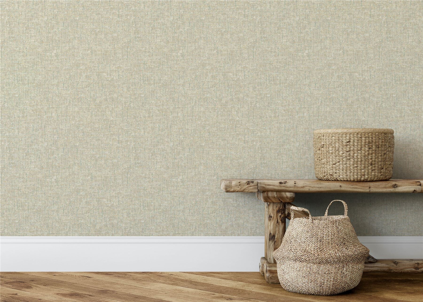 Artisan Weave Neutral/Citrus Wallpaper