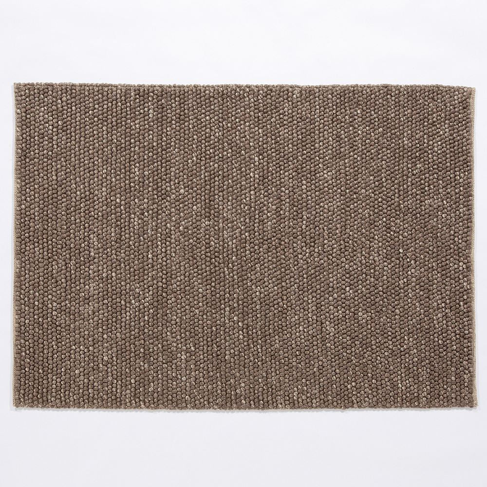 Delilah Mottled Wool Pebble Taupe Rug 200x290cm