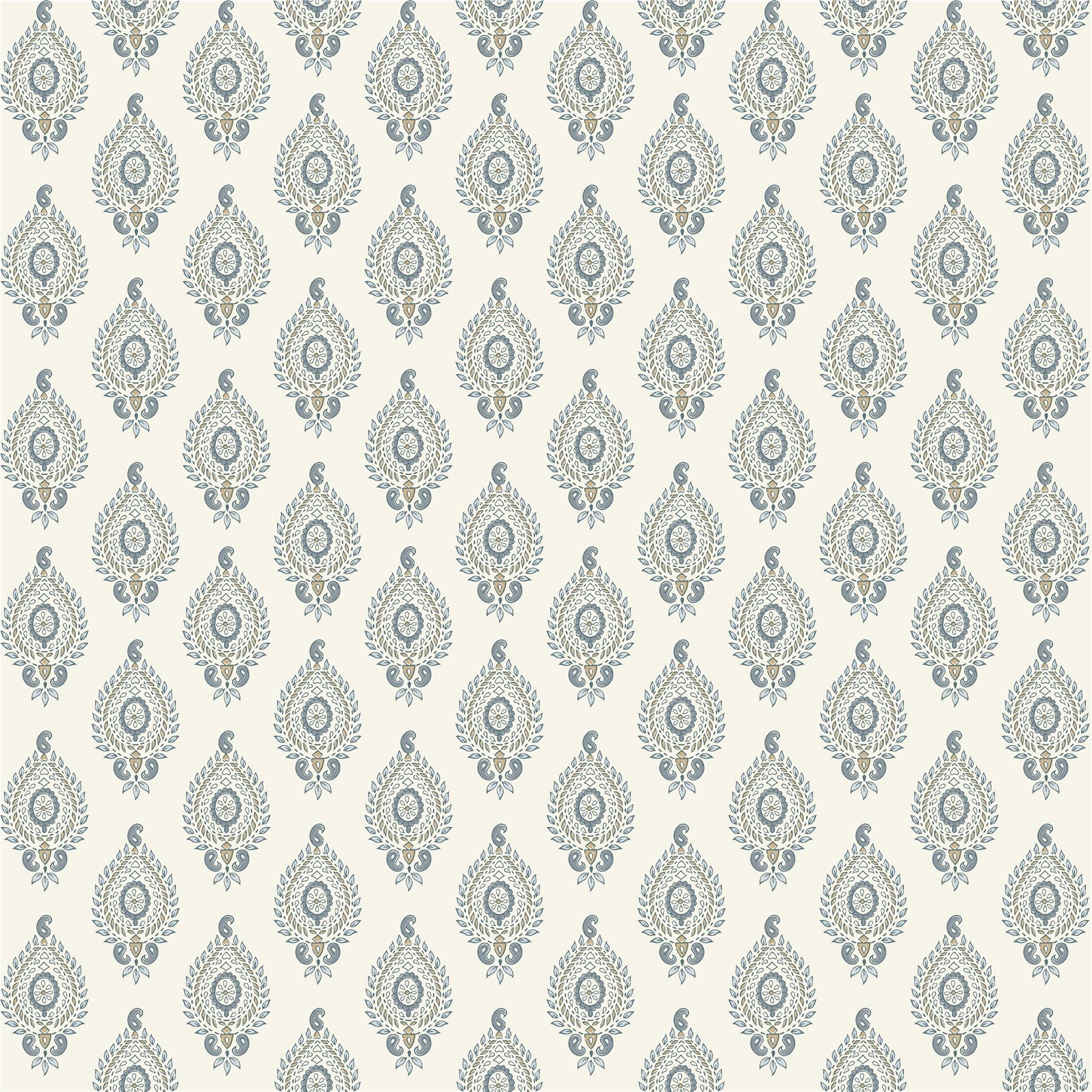 Naya Motif Blue/Taupe Blind