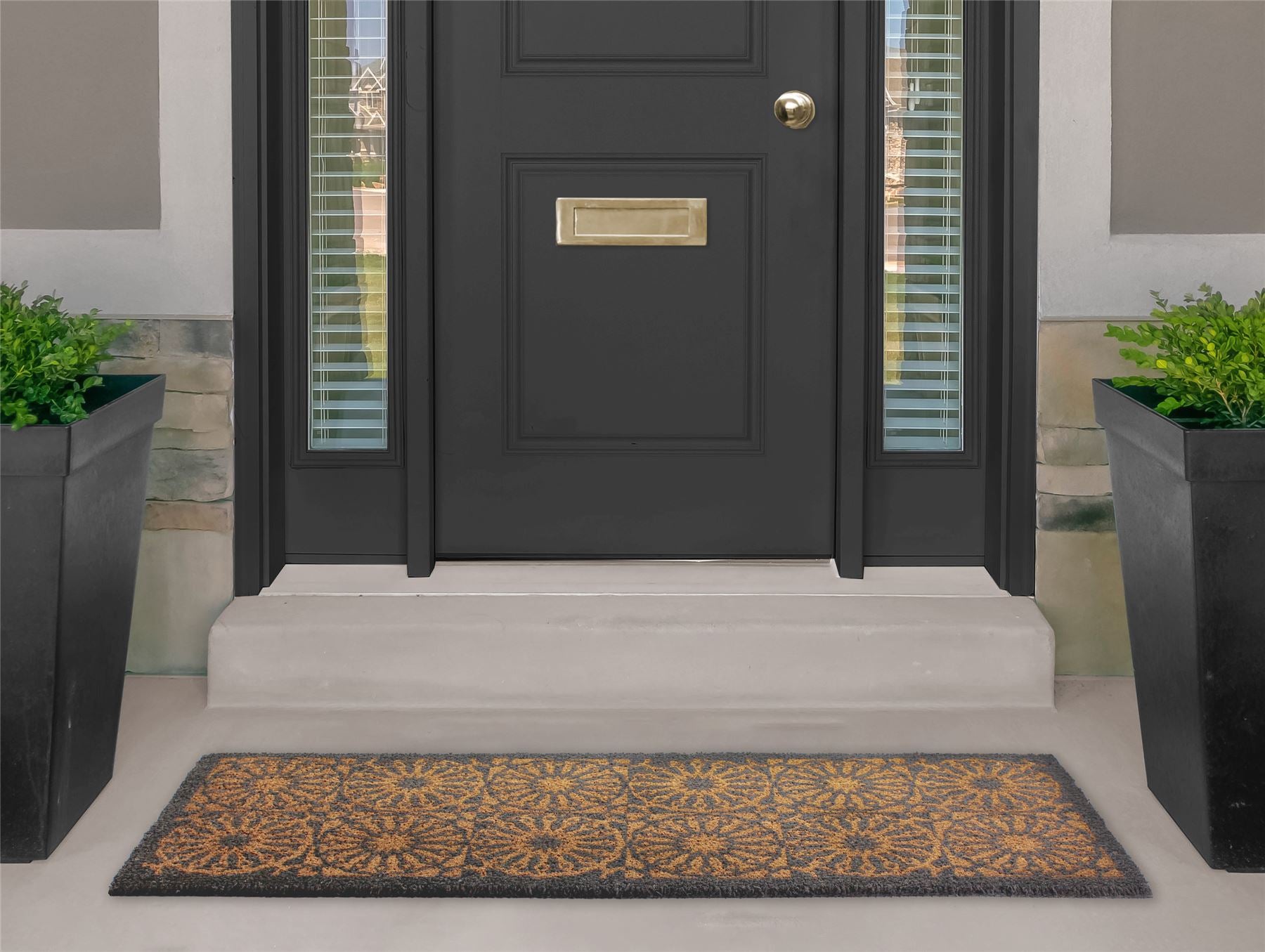 RHS Starburst Grey Runner Door Mat