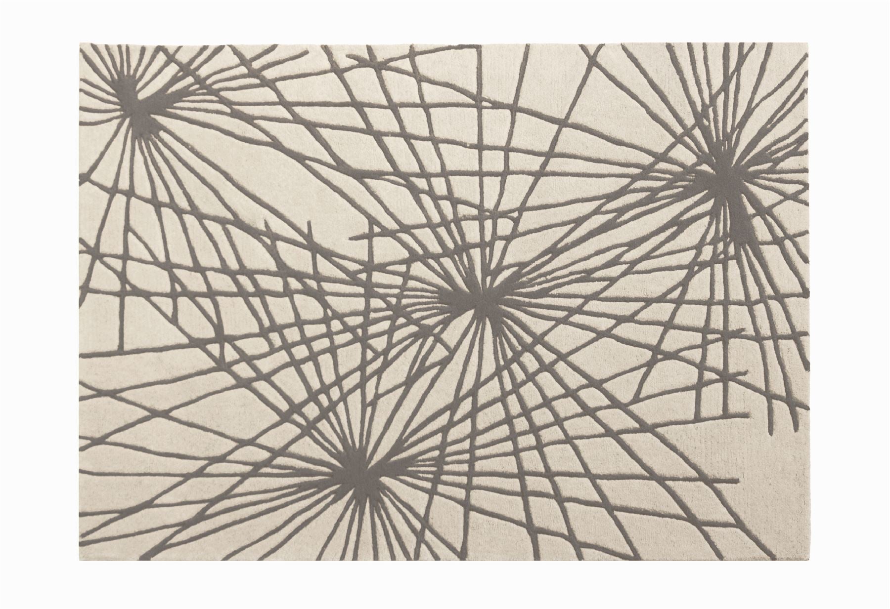 Aura Starburst Natural / Charcoal Rug