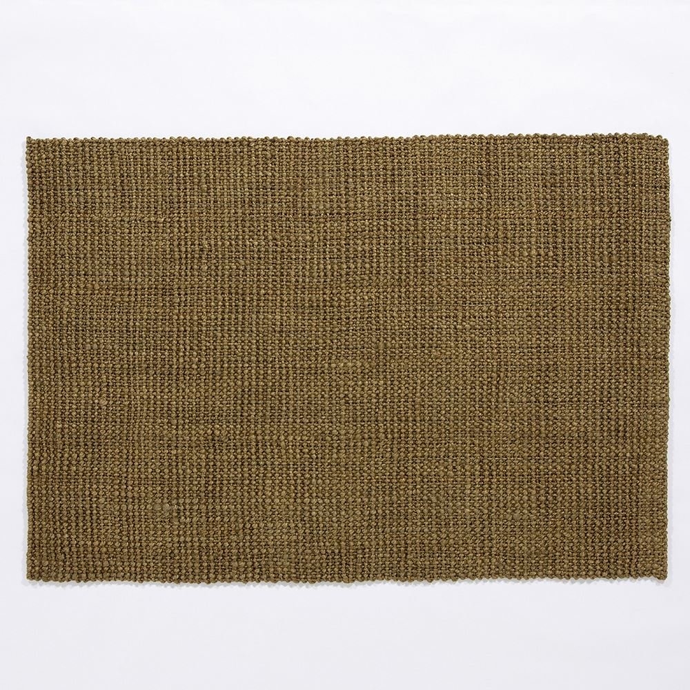 Whitefield Handwoven Boucle Olive Rug - Esselle Home