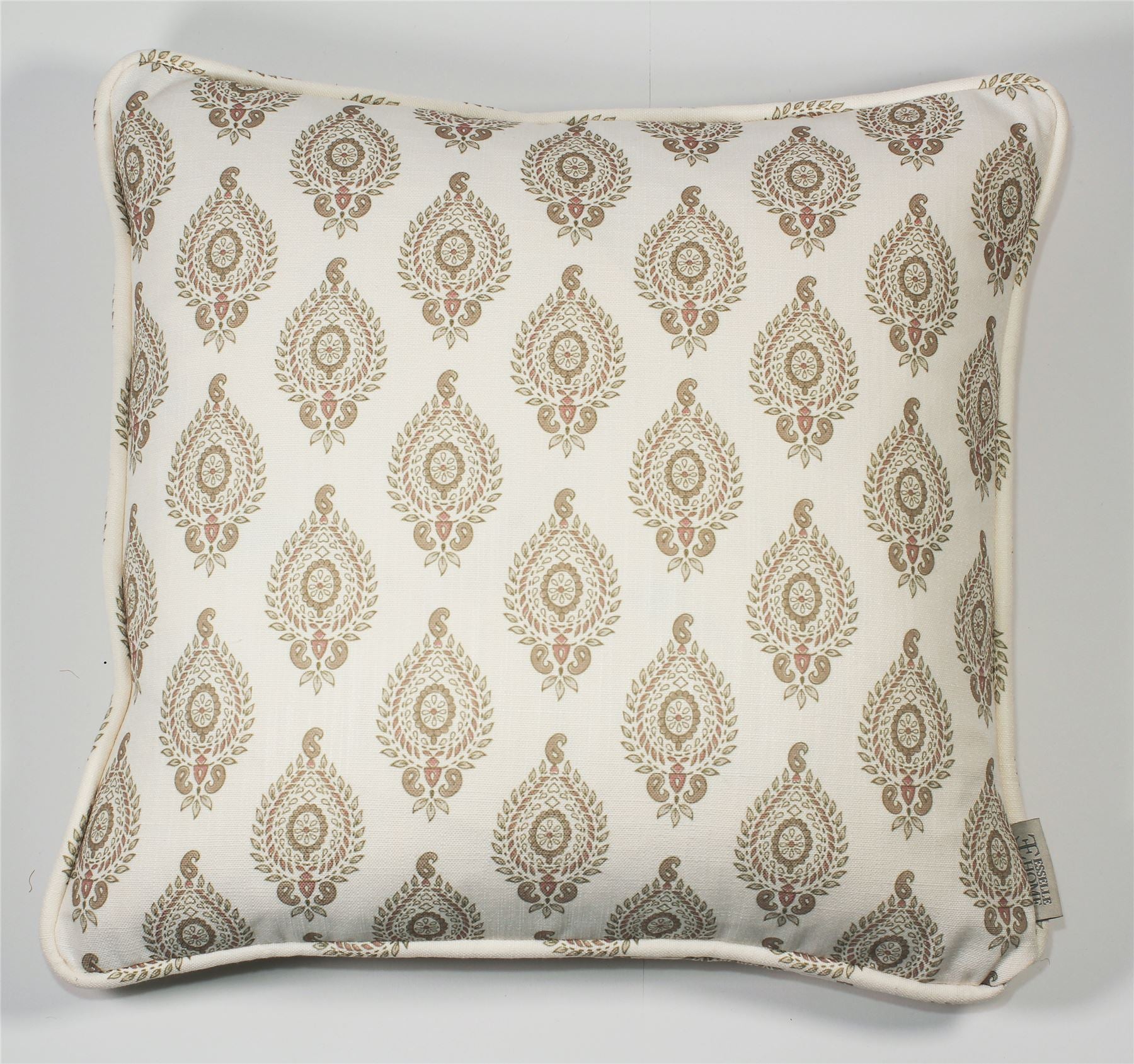 Naya Motif Neutral/Rose Cushion