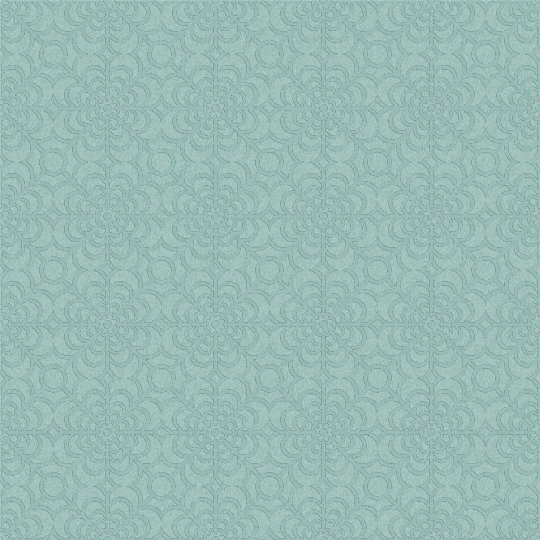 RHS Dandy Floral Soft Blue Wallpaper