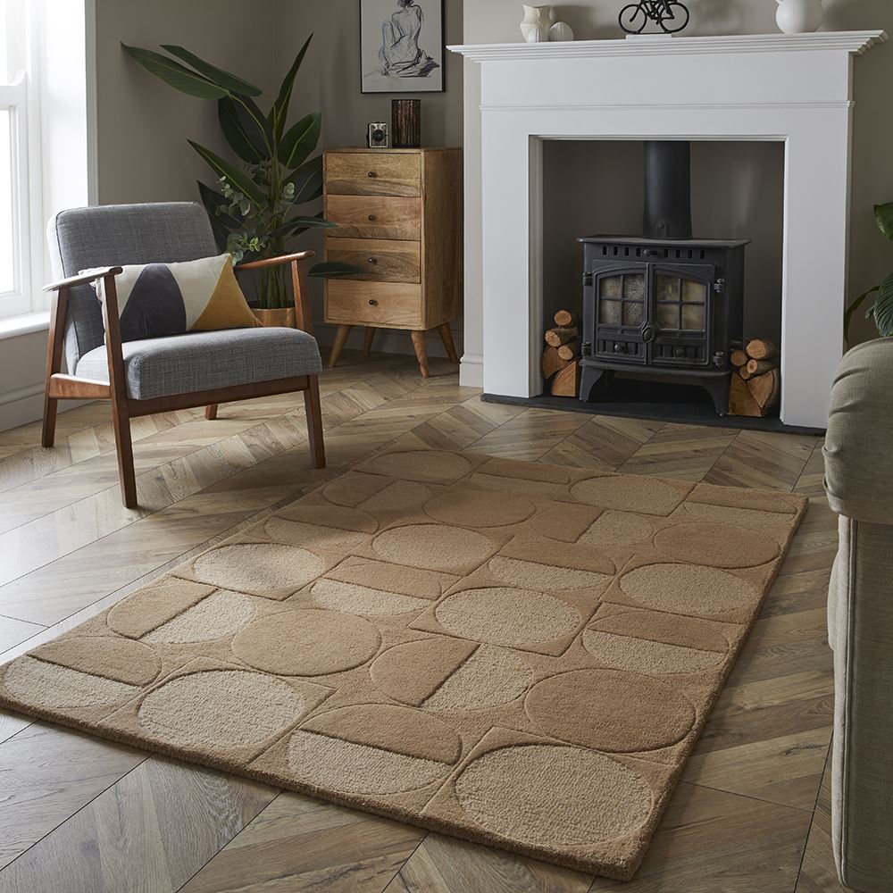 Arabella Wool 120x170cm Taupe Rug