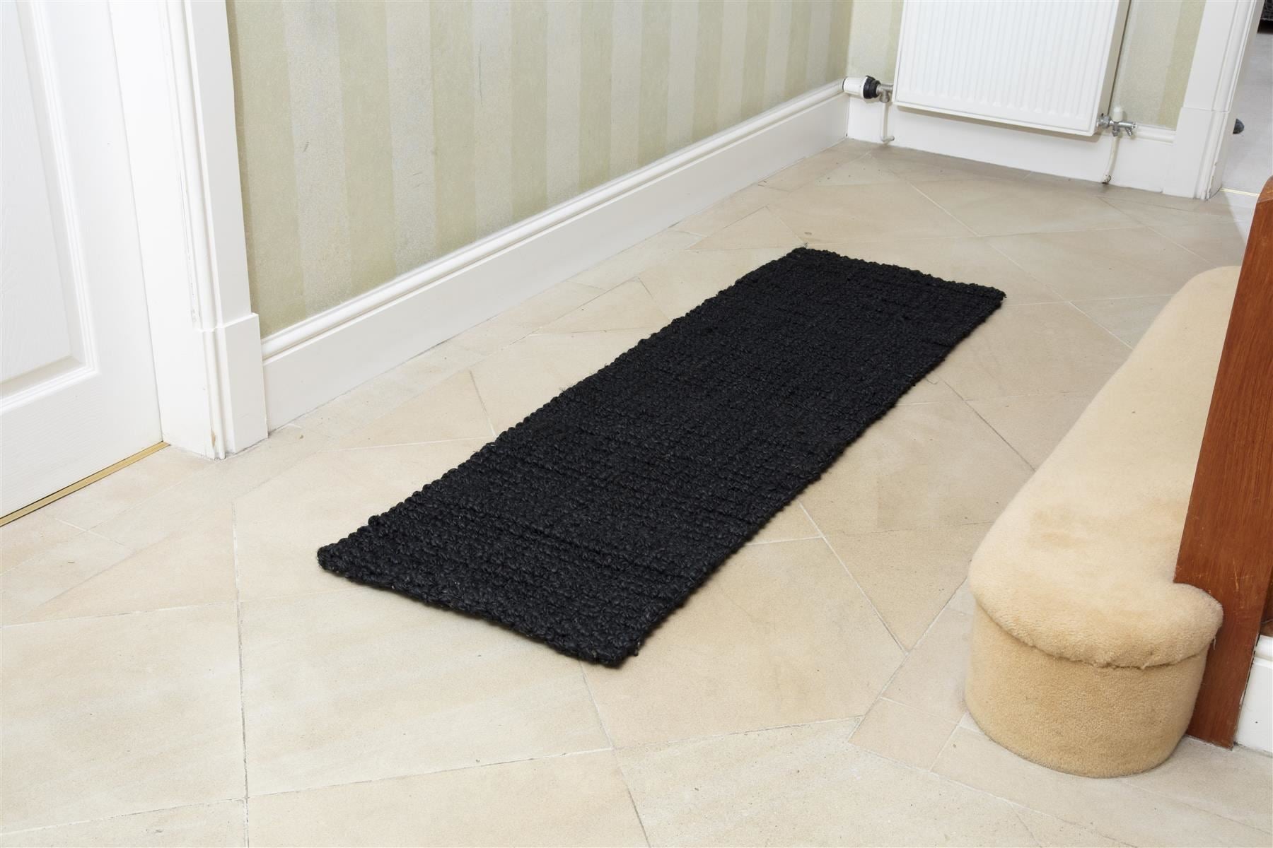 Whitefield Boucle 45x150cm Black Runner