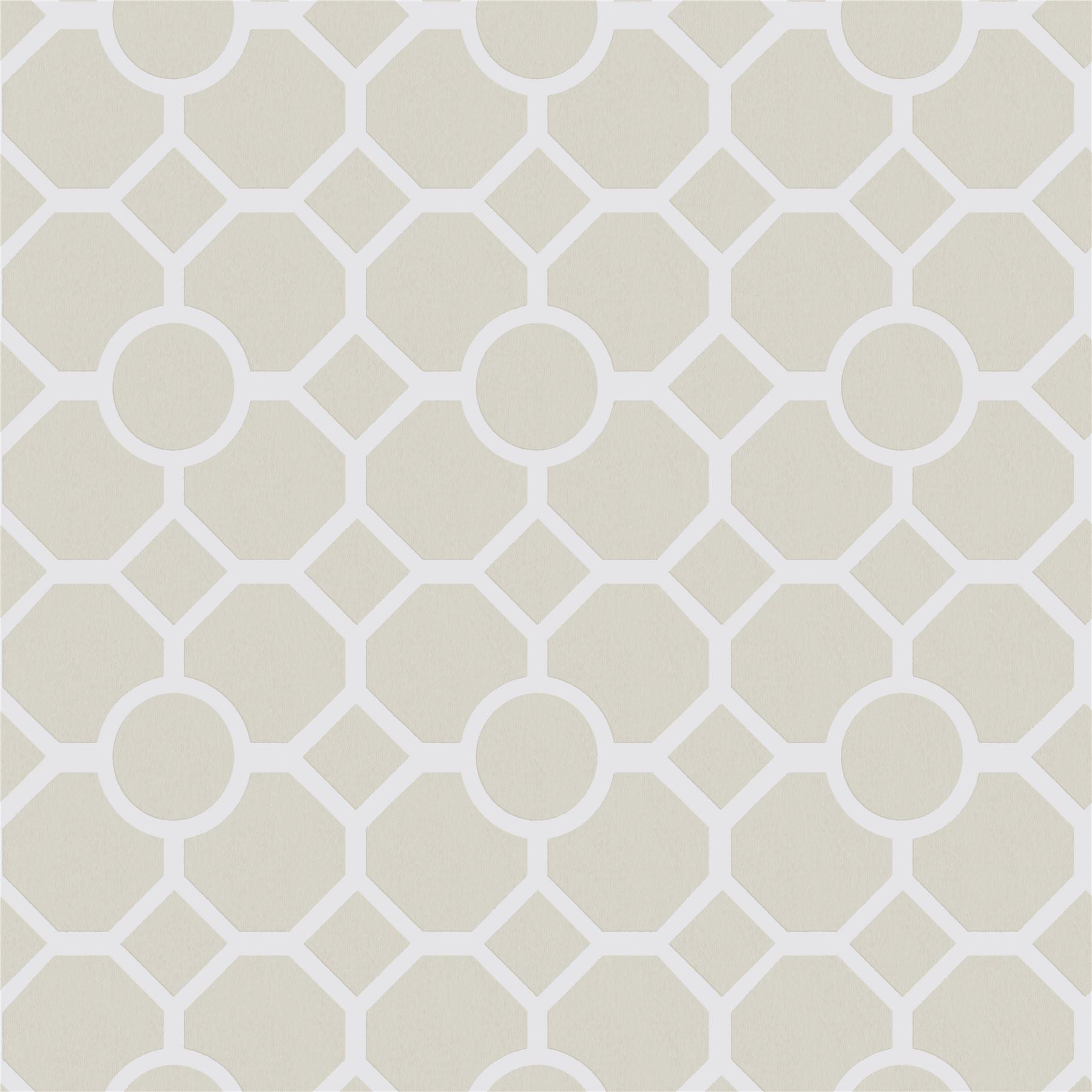 RHS Lattice Fretwork Natural Wallpaper