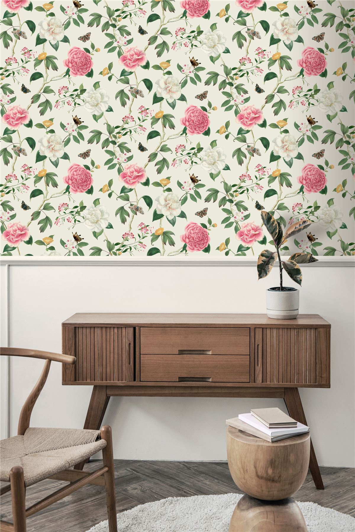 RHS Chinoiserie Charmer Cream Wallpaper