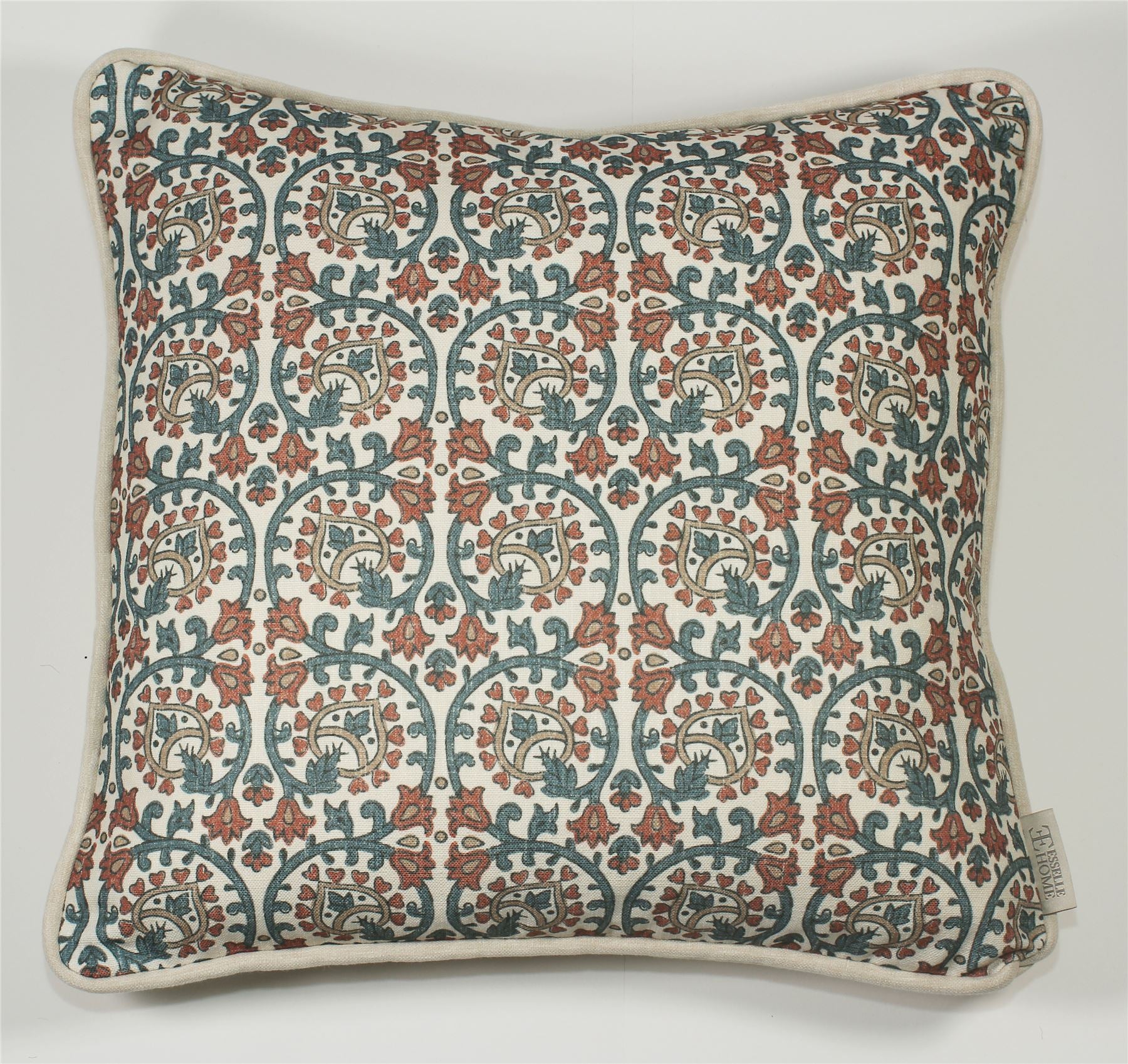 Veda Linen Spice/Blue Cushion