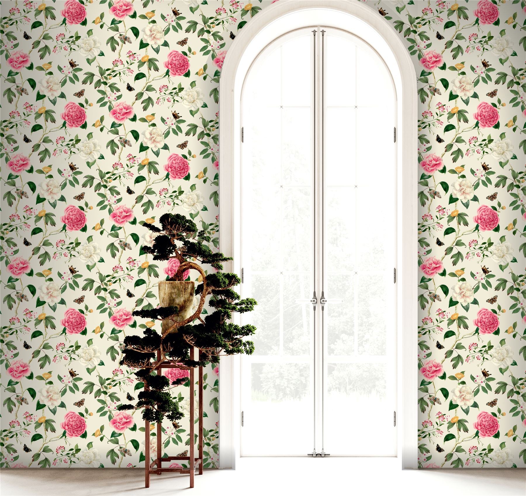 RHS Chinoiserie Charmer Cream Wallpaper