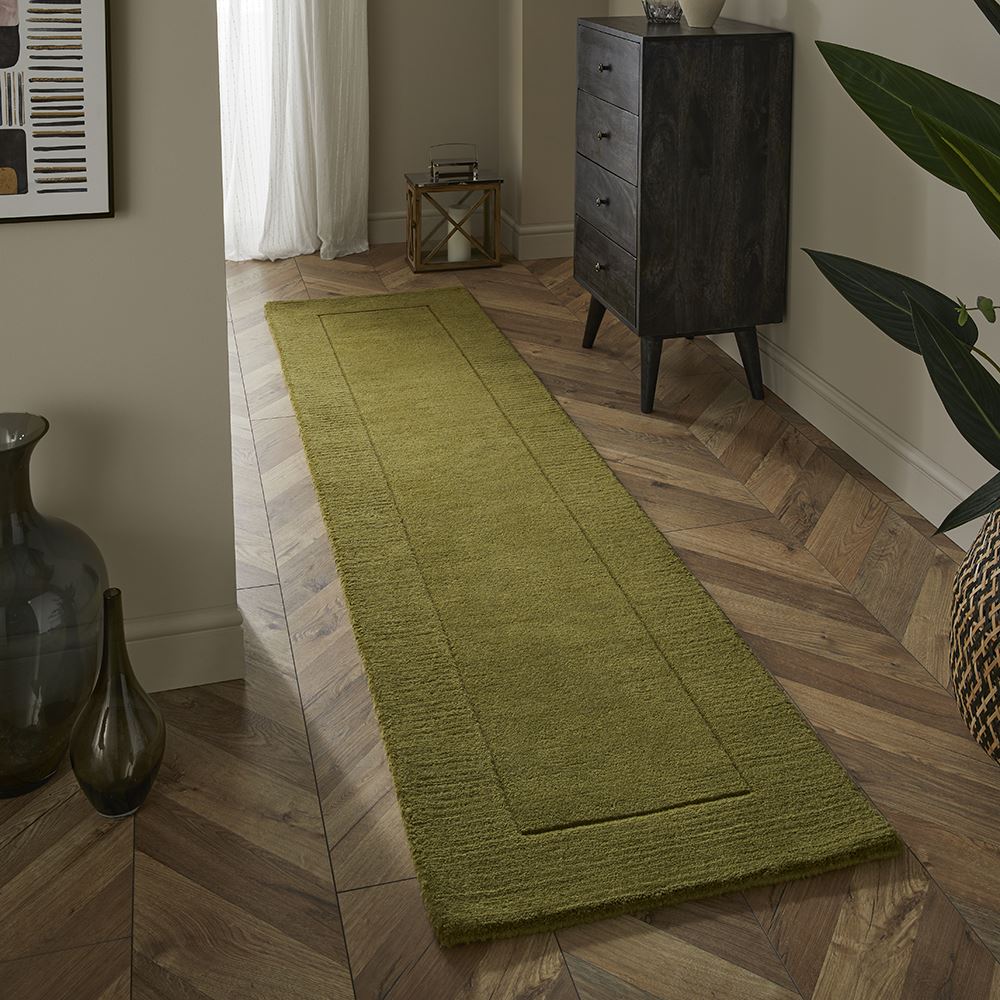 Esme Wool Olive Runner 60x230cm (Bale 182)