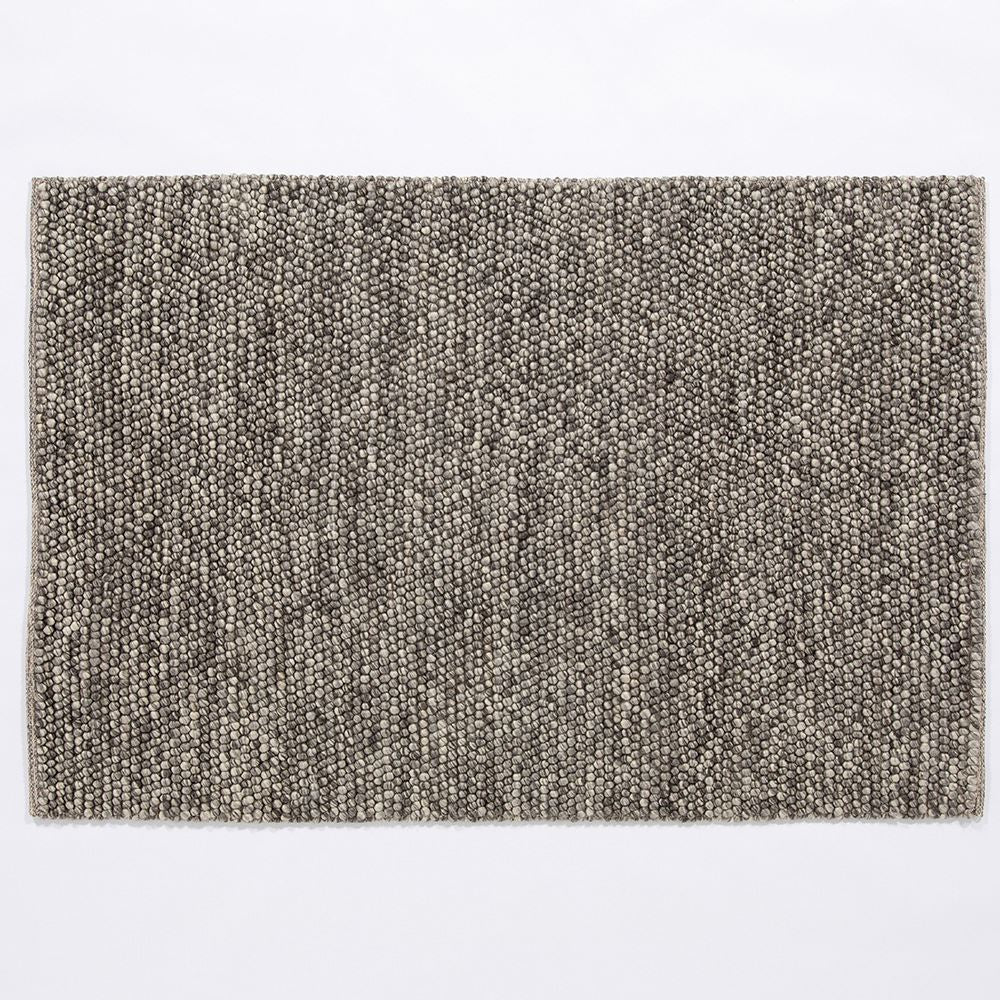 Delilah Mottled Wool Pebble Grey Rug 200x290cm
