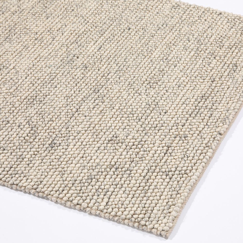 Delilah Mottled Wool Pebble Cream Rug