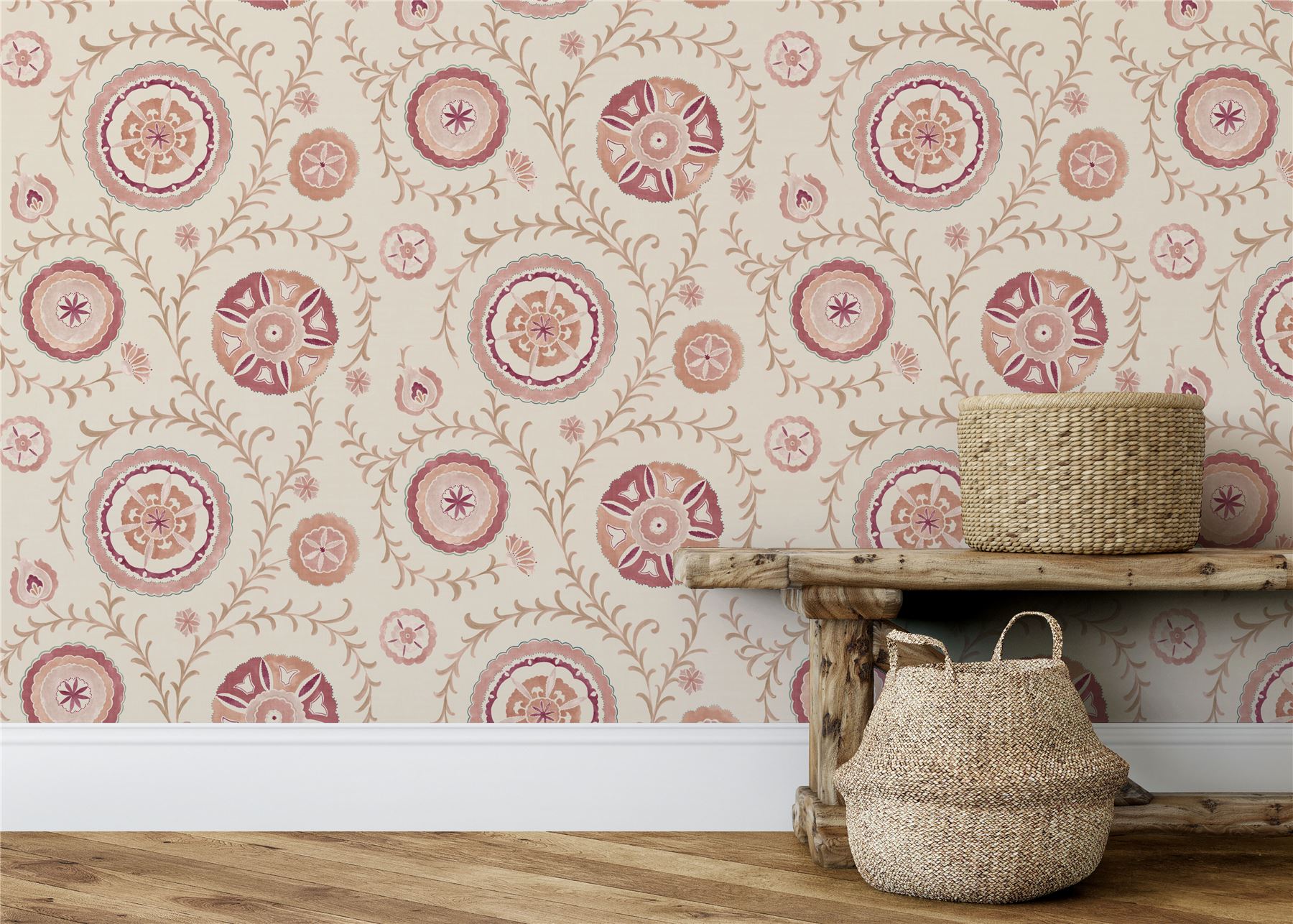 Nahlia Trail Warm Spice Wallpaper