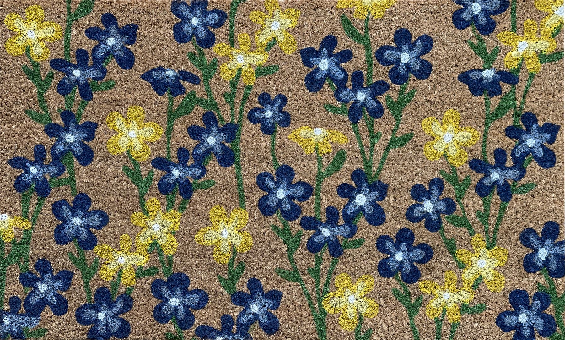 RHS Spring Flowers Door Mat Latex Backed 45 x 75cm