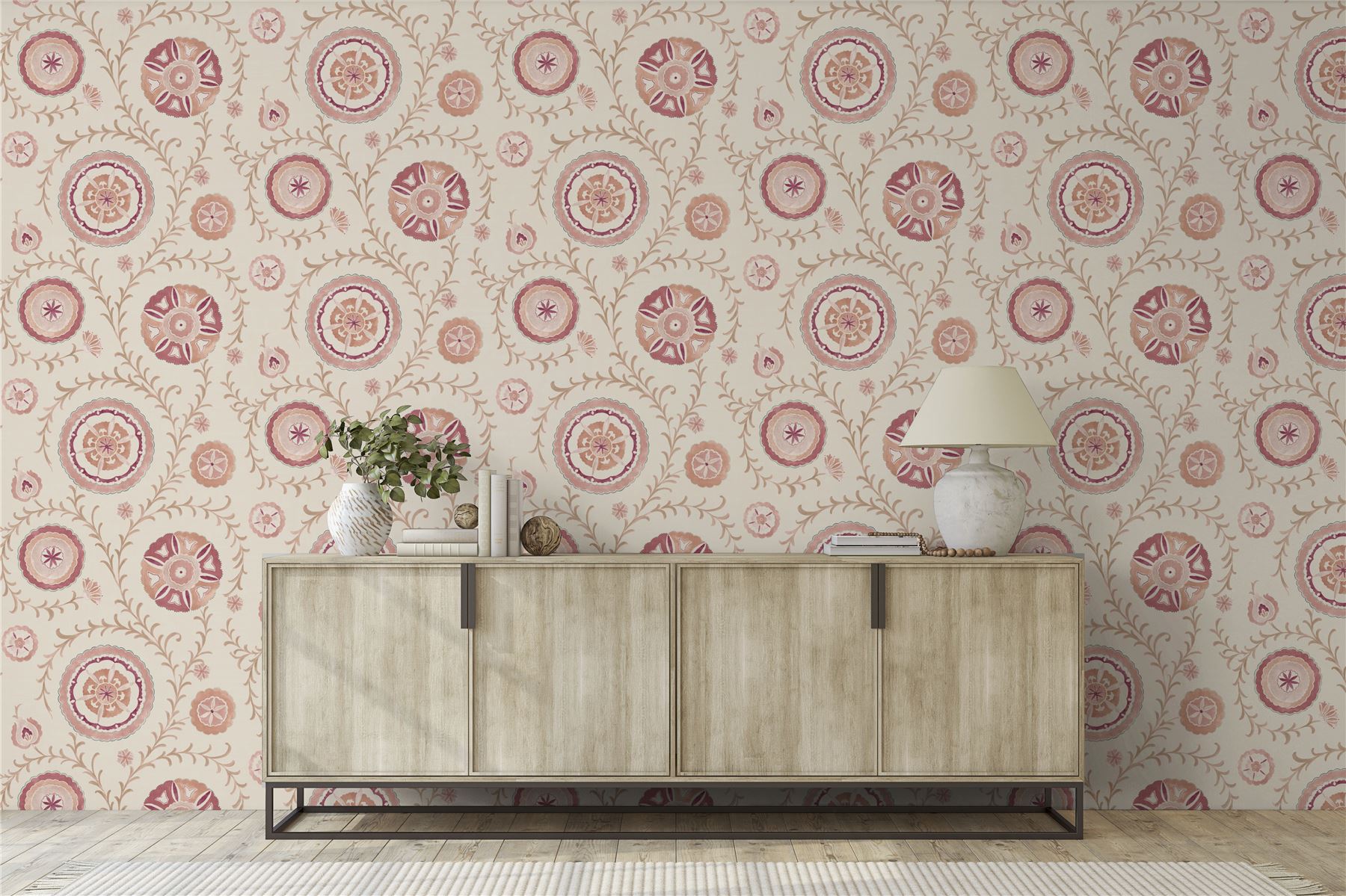 Nahlia Trail Warm Spice Wallpaper