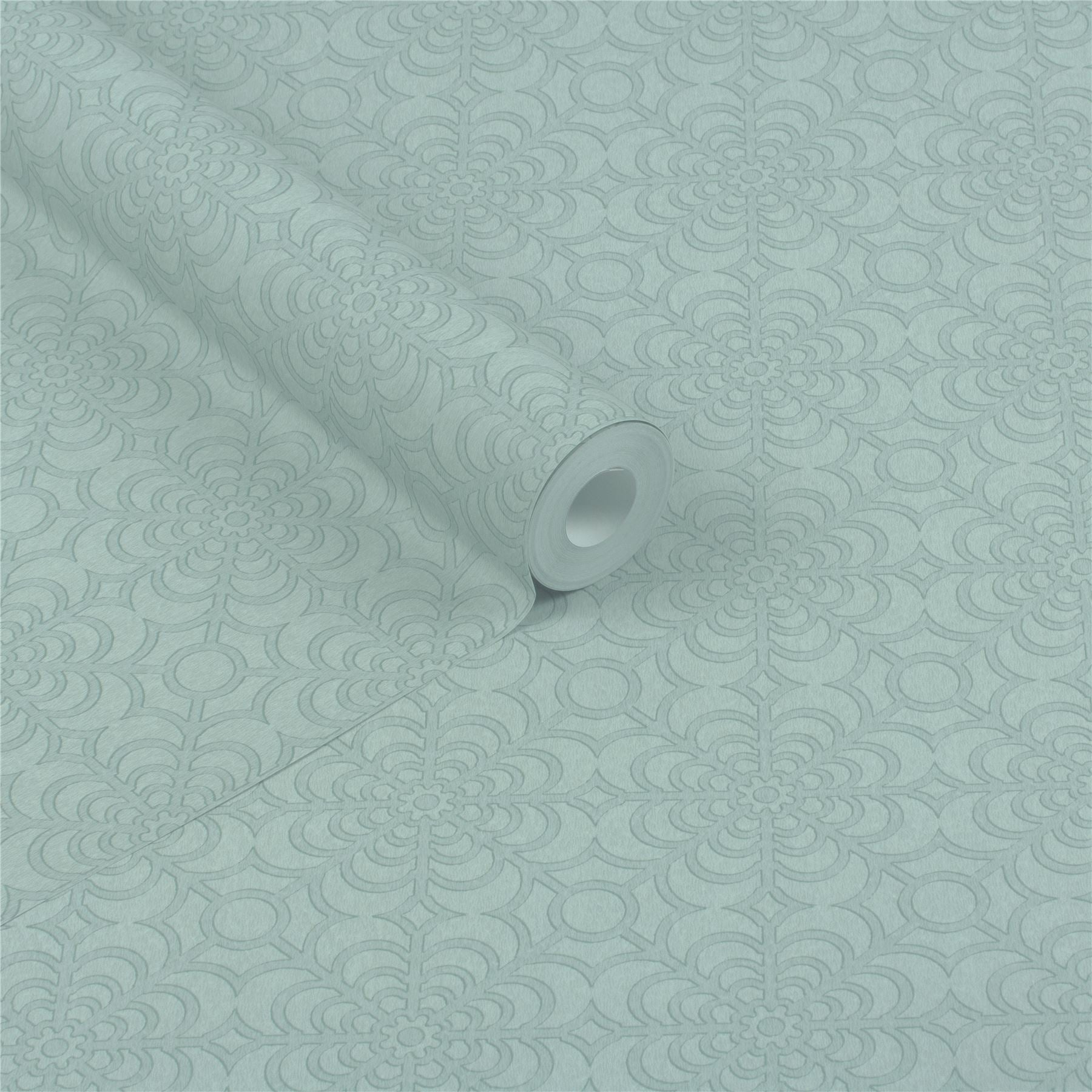 RHS Dandy Floral Soft Blue Wallpaper - Esselle Home