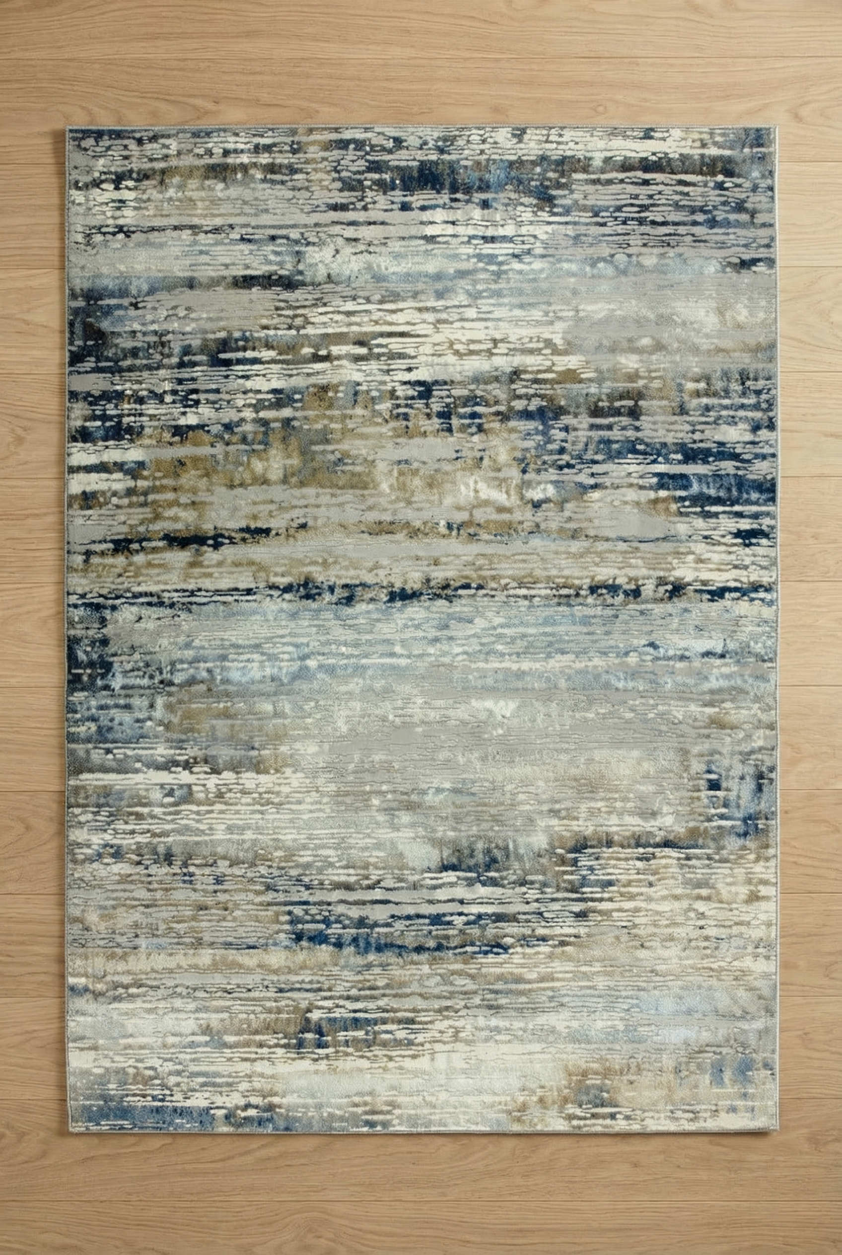 Solar Neptune Natural / Blue Rug
