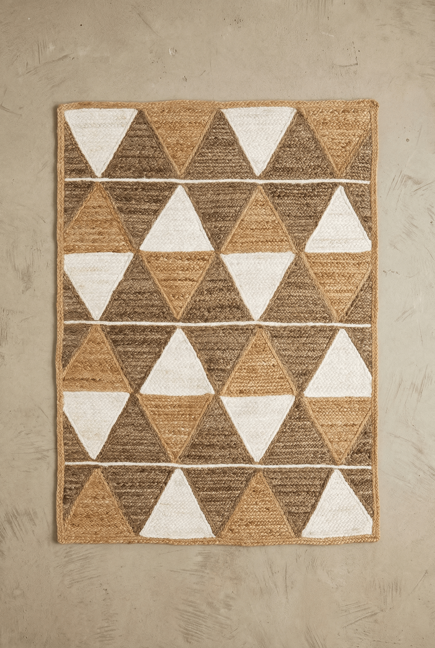 Prestbury Geo Handbraided 120x170cm Natural Rug - Esselle Home