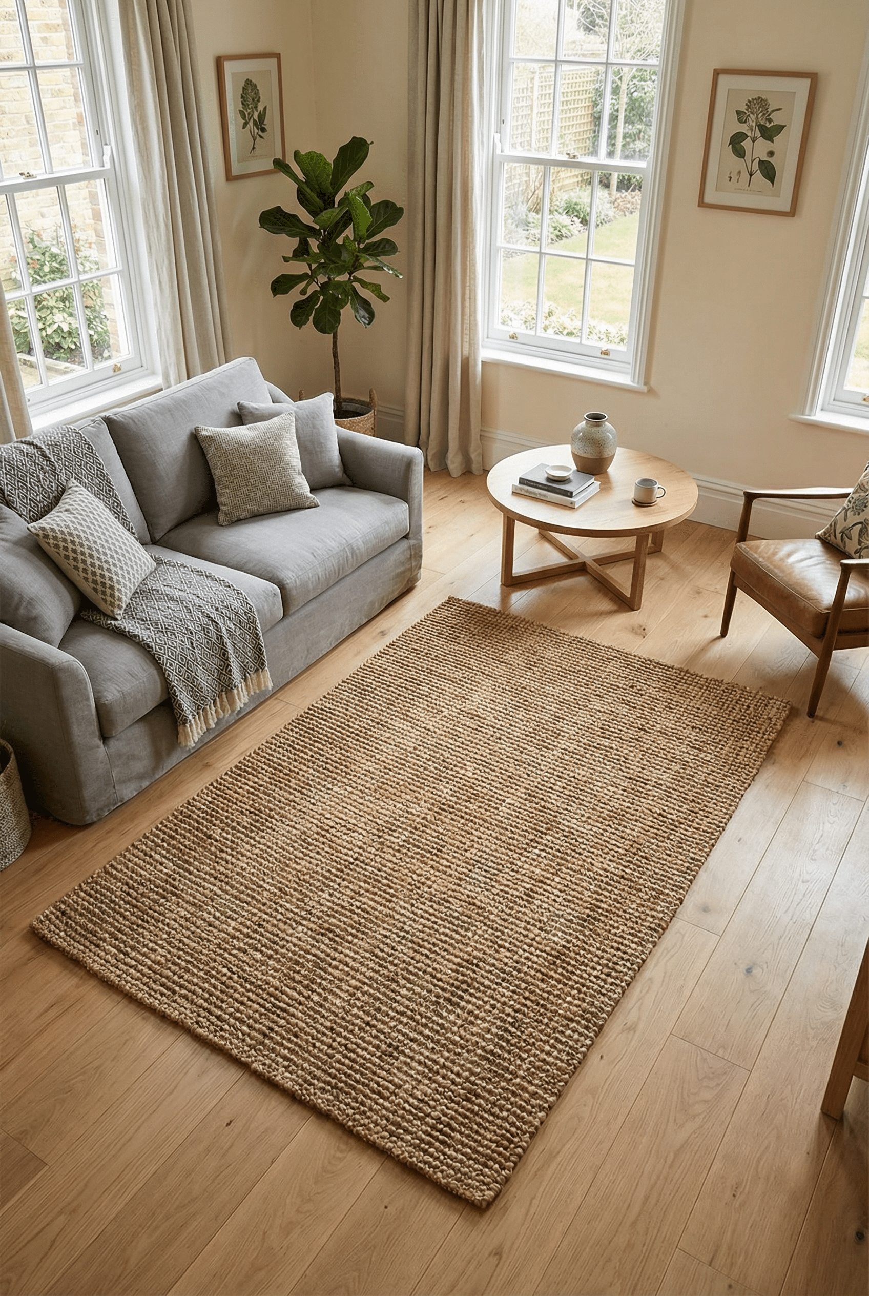 Whitefield Handwoven Boucle Rug - Esselle Home
