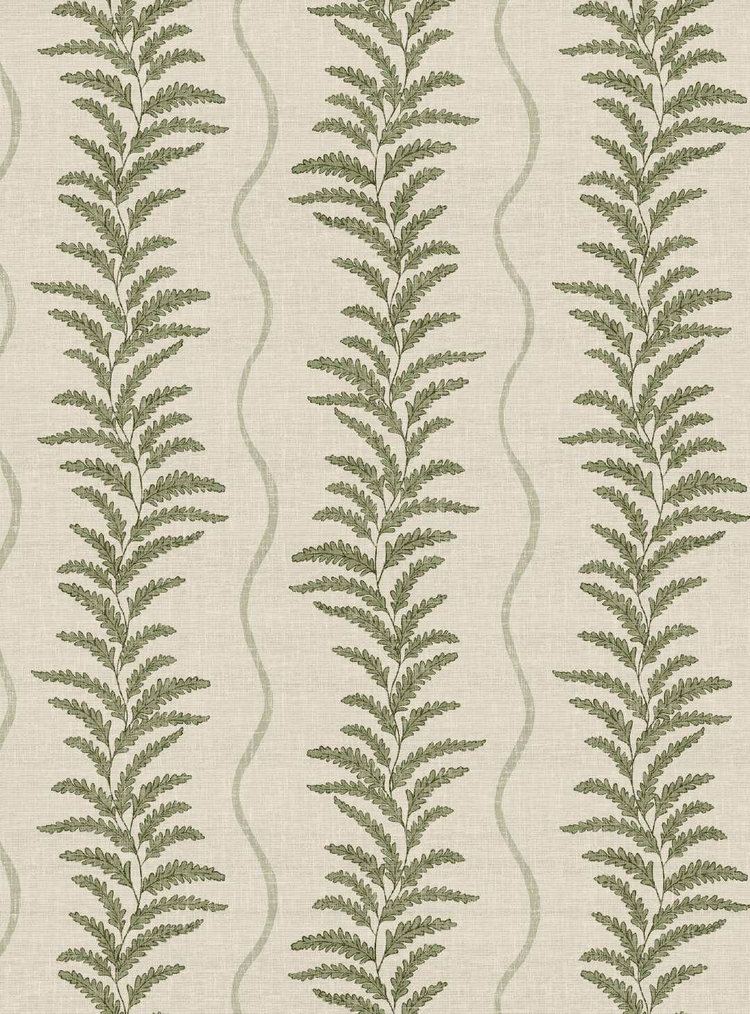 Fern Wave Sage Green Wallpaper - Esselle Home
