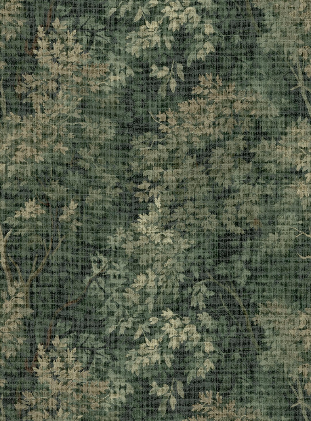 Wild Verdue Bottle Green Wallpaper - Esselle Home