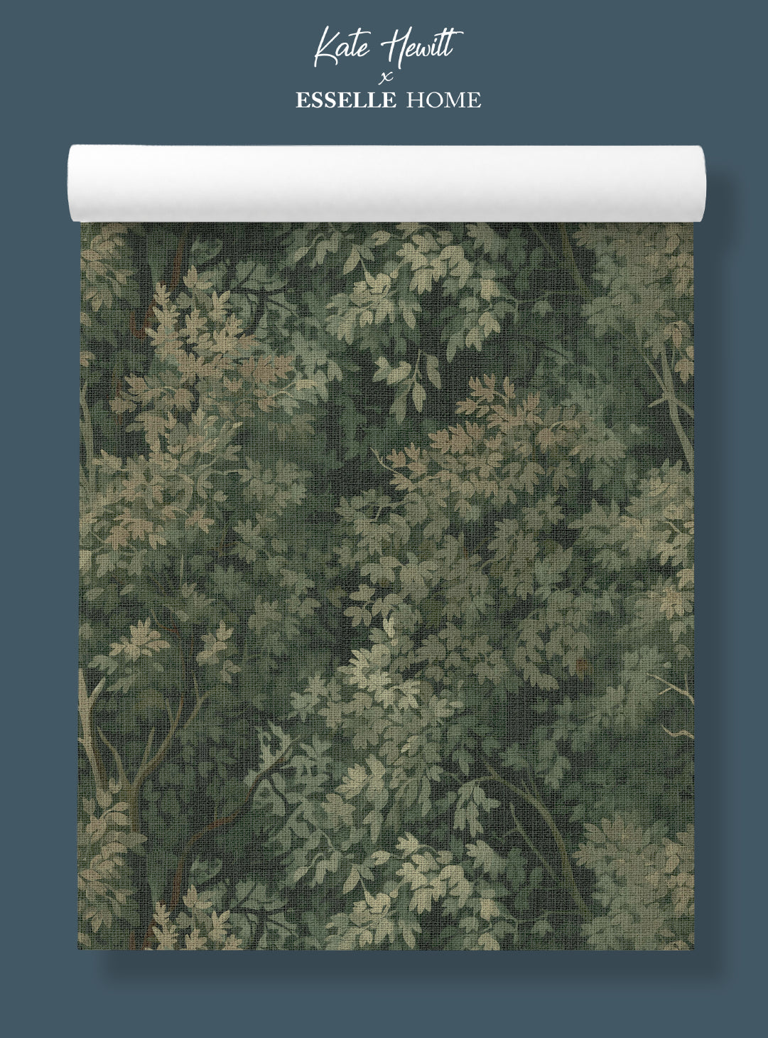 Wild Verdue Bottle Green Wallpaper