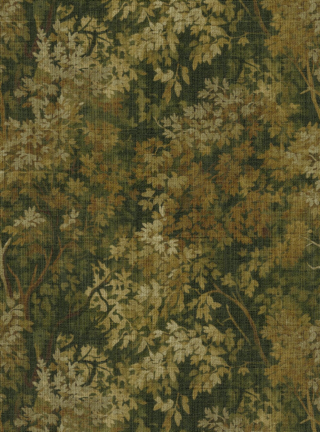 Wild Verdue Olive Green Wallpaper - Esselle Home
