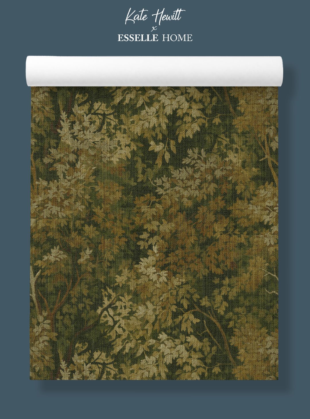 Wild Verdue Olive Green Wallpaper - Esselle Home