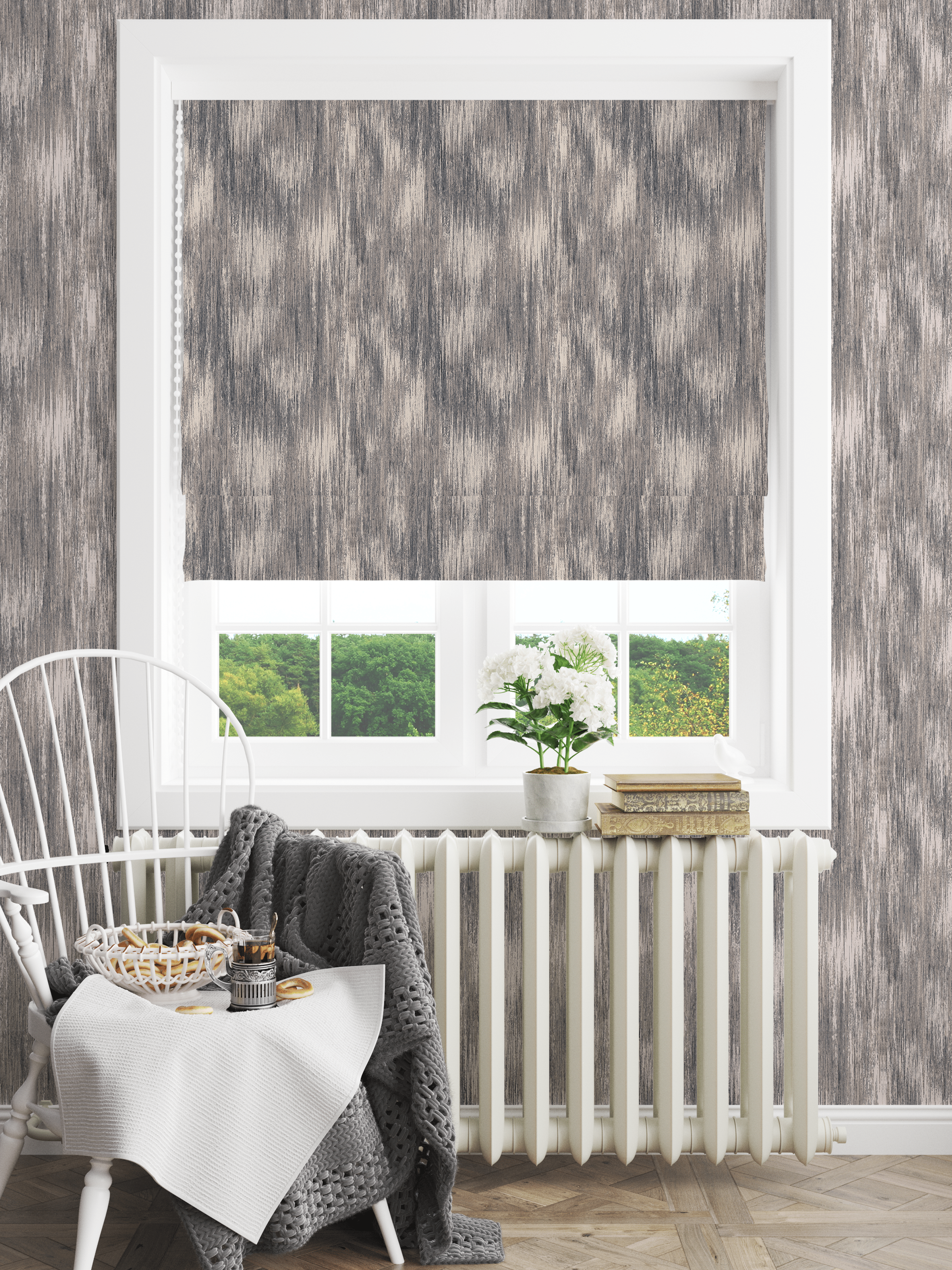 Huttoll Charcoal Fabric - Esselle Home