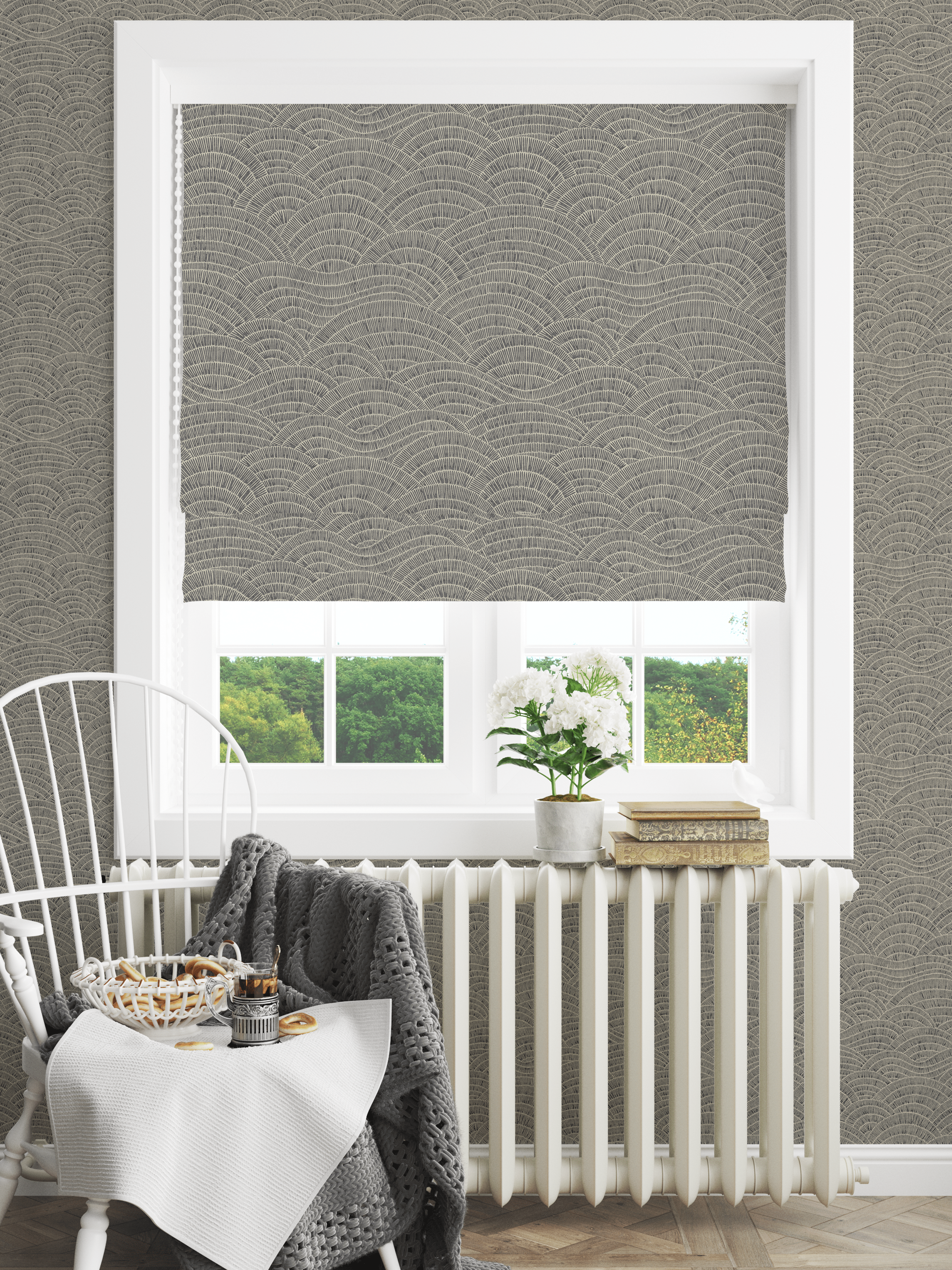 Dalty Slate Fabric - Esselle Home