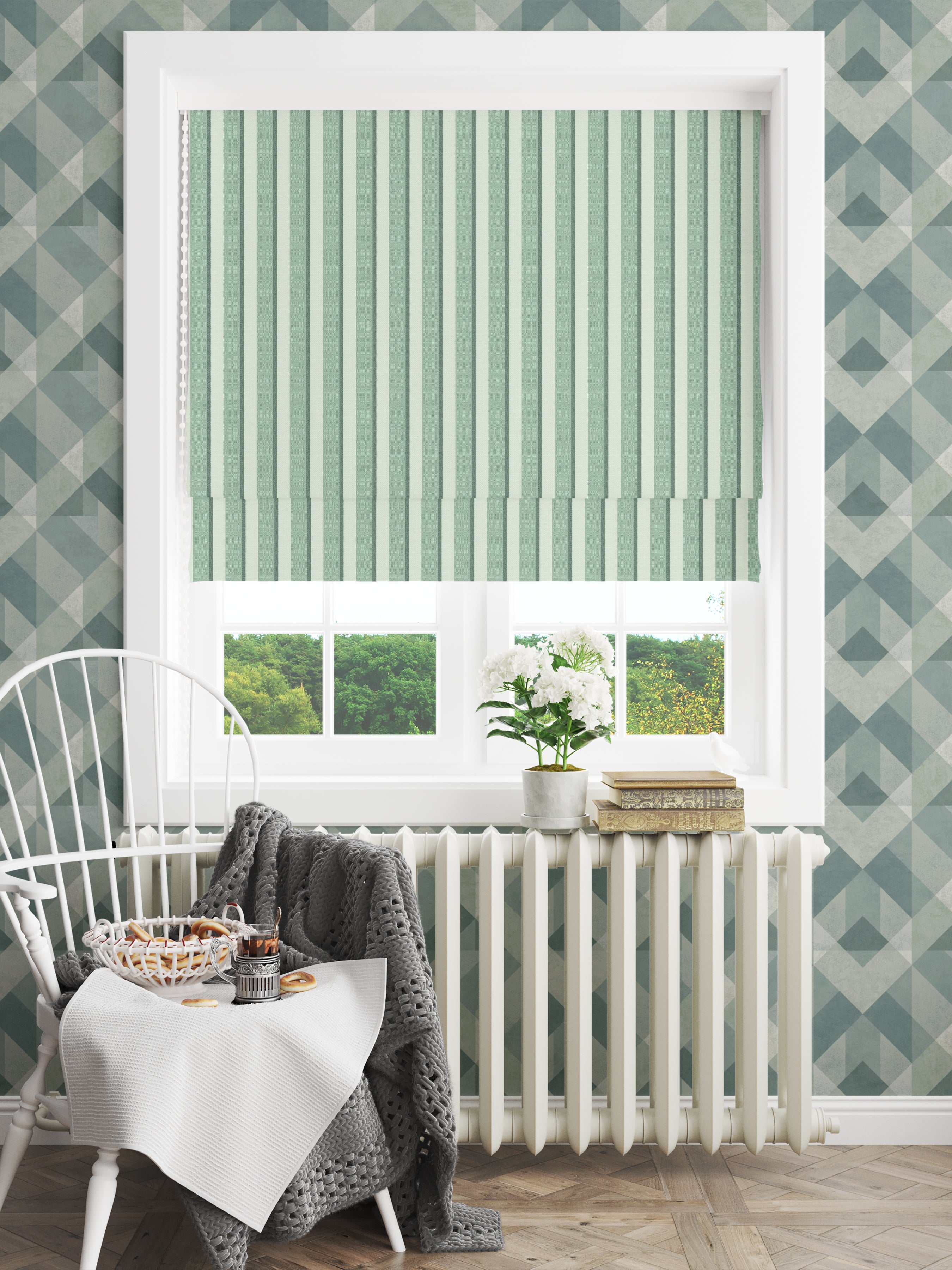 Lolen Green Fabric - Esselle Home