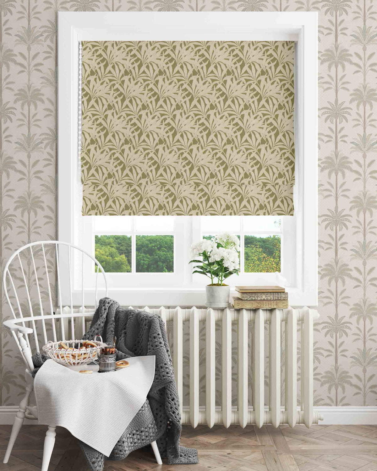 Tampine Olive Green Blind - Esselle Home