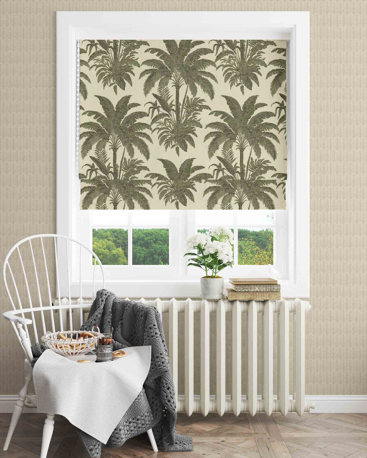 Palmera Green Blind - Esselle Home